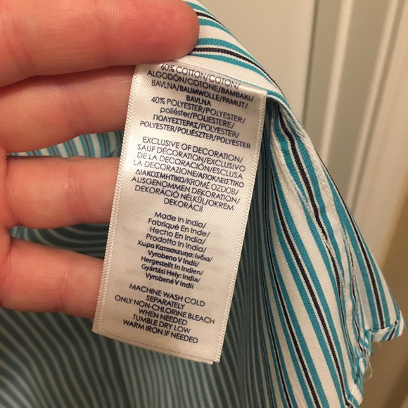 Blue Stripe Dress Shirt - Picture 6 of 6